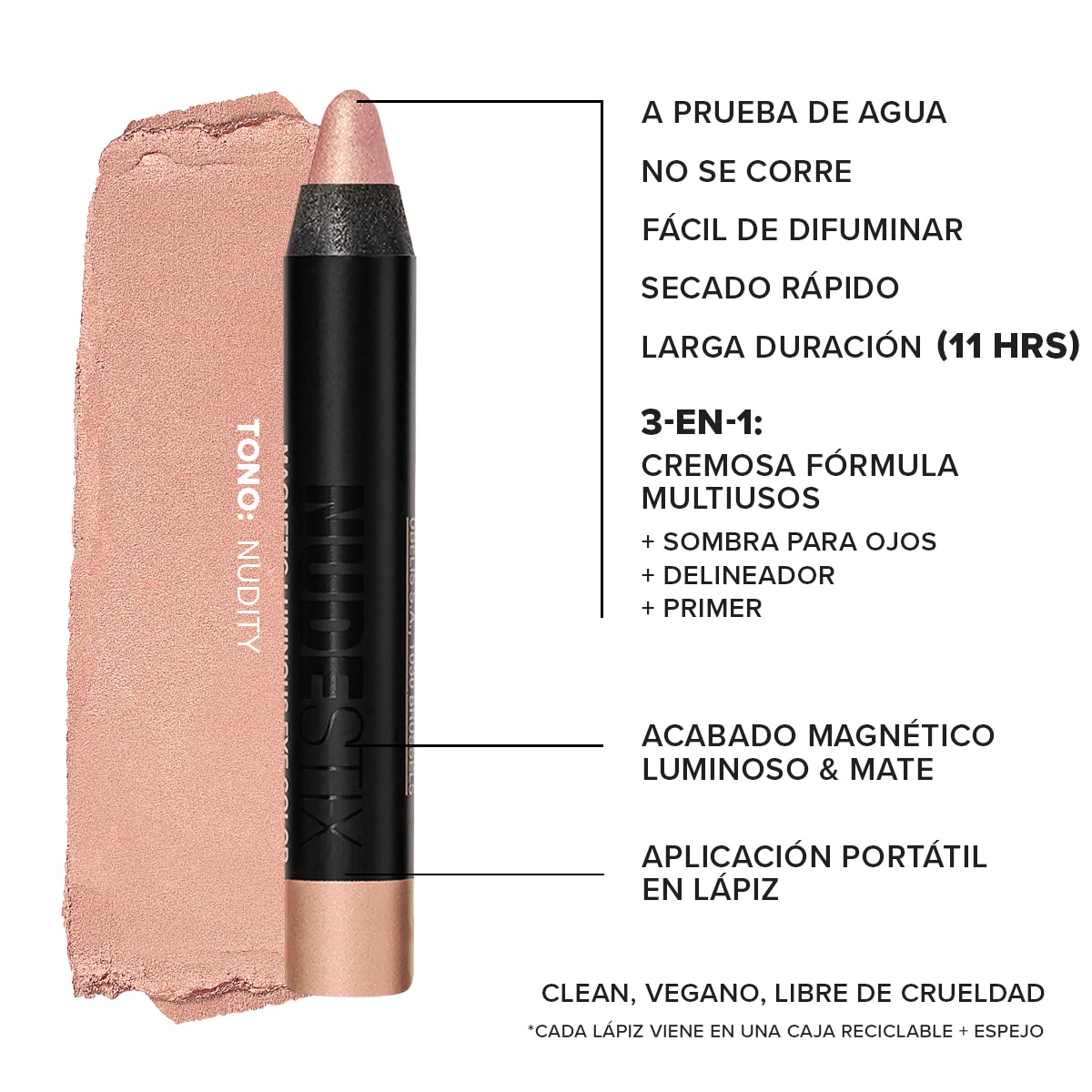 NUDE MATTE EYES 3PC MINI KIT (SET DE BÁLSAMOS MULTI-USOS)